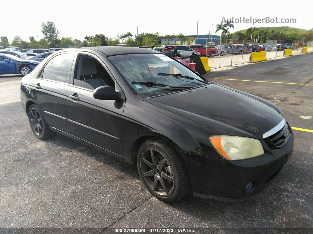 2006 Kia Spectra Ex/sx/lx Black vin: KNAFE121165298428