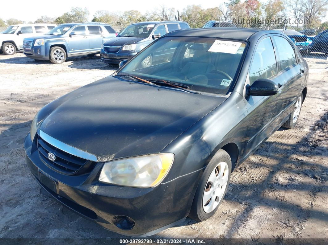 2006 Kia Spectra Ex/lx/sx Black vin: KNAFE121165357252