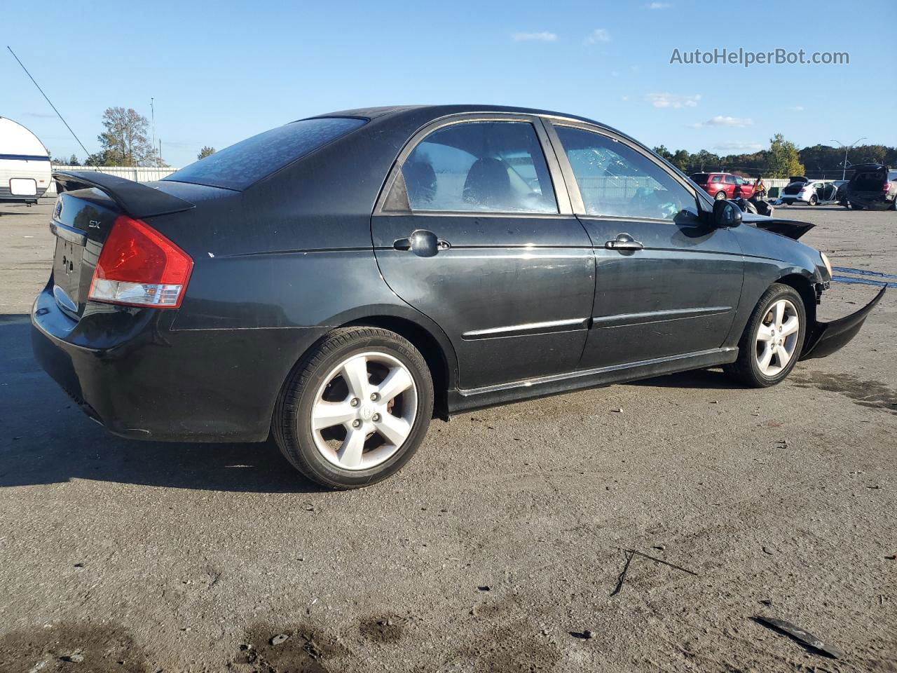 2007 Kia Spectra Ex Black vin: KNAFE121175005080