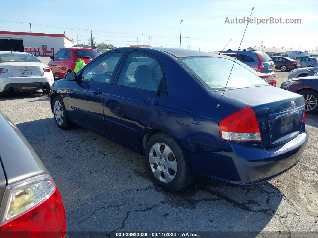 2007 Kia Spectra Ex Dark Blue vin: KNAFE121175404961