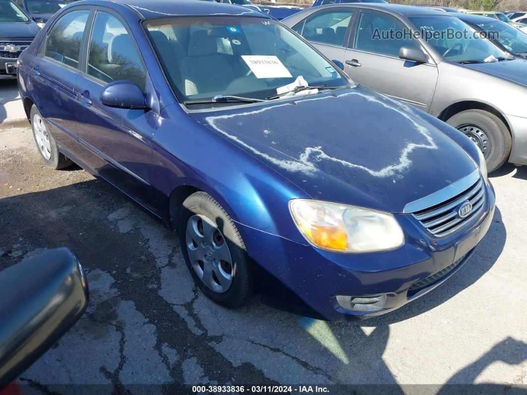 2007 Kia Spectra Ex Dark Blue vin: KNAFE121175404961