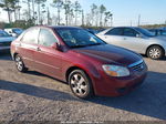 2007 Kia Spectra Ex Burgundy vin: KNAFE121175410663