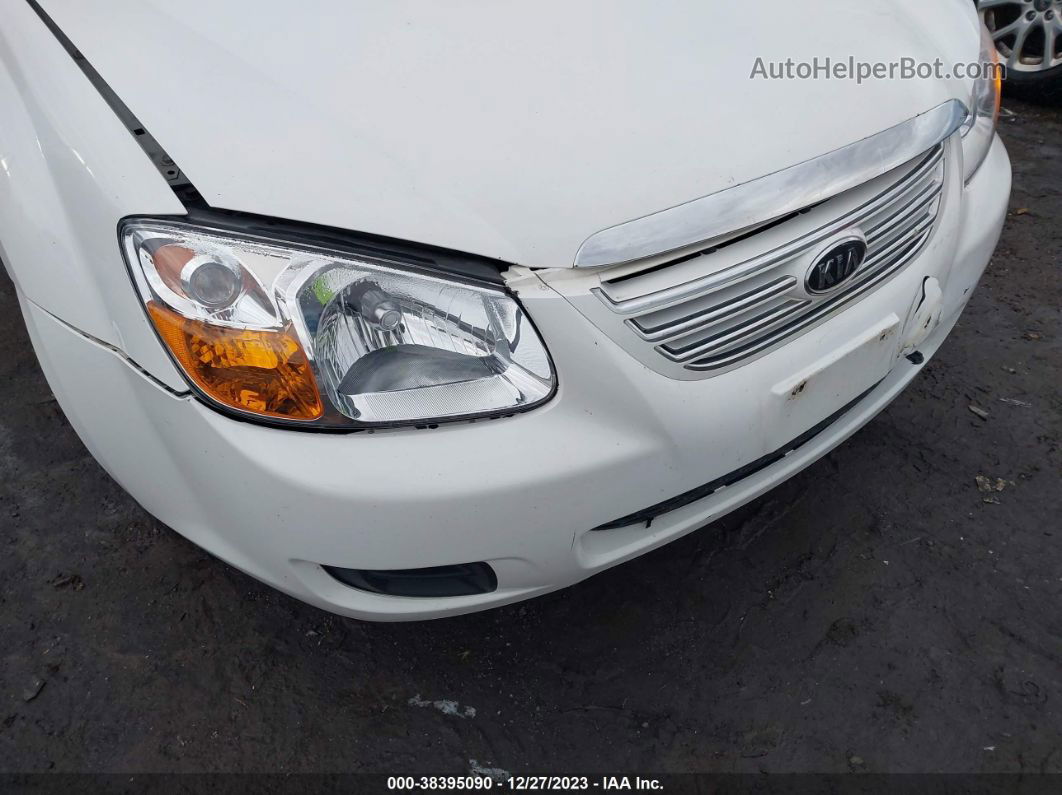 2007 Kia Spectra Ex White vin: KNAFE121175421887