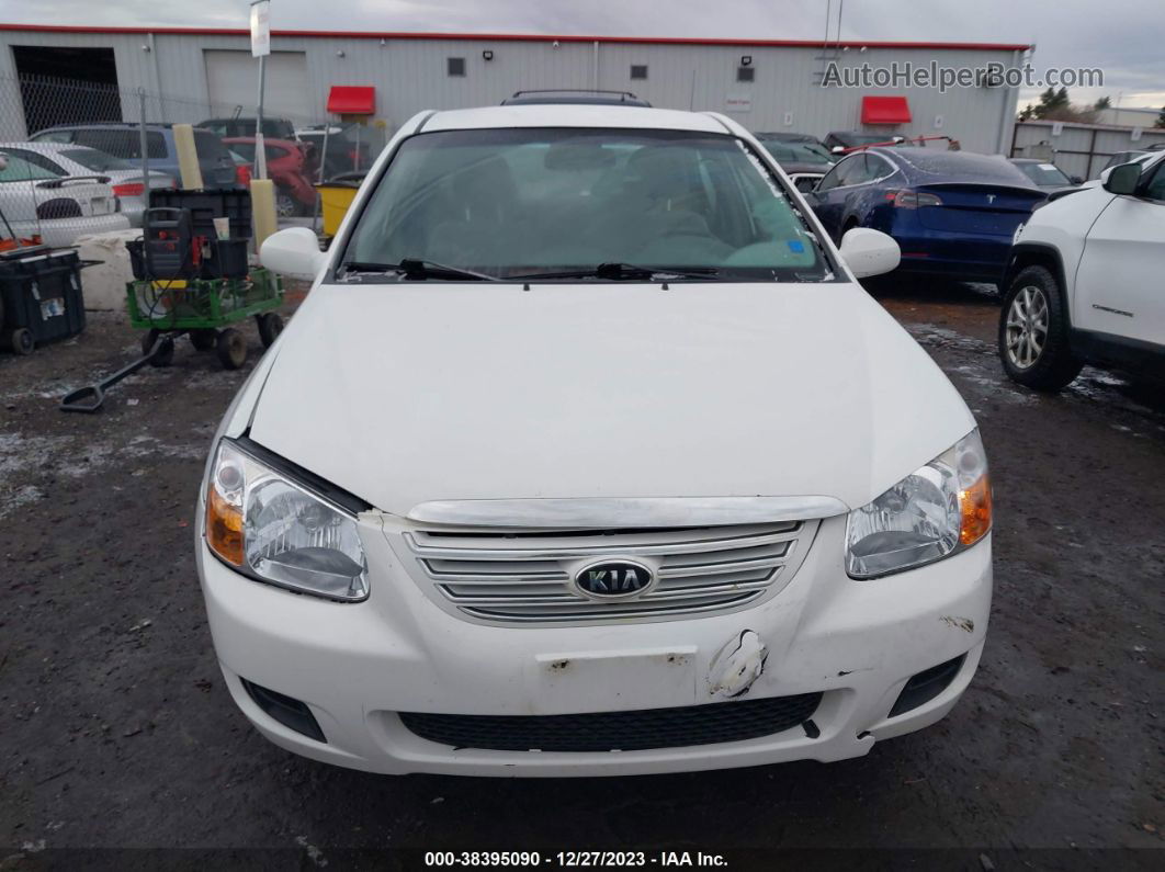 2007 Kia Spectra Ex White vin: KNAFE121175421887