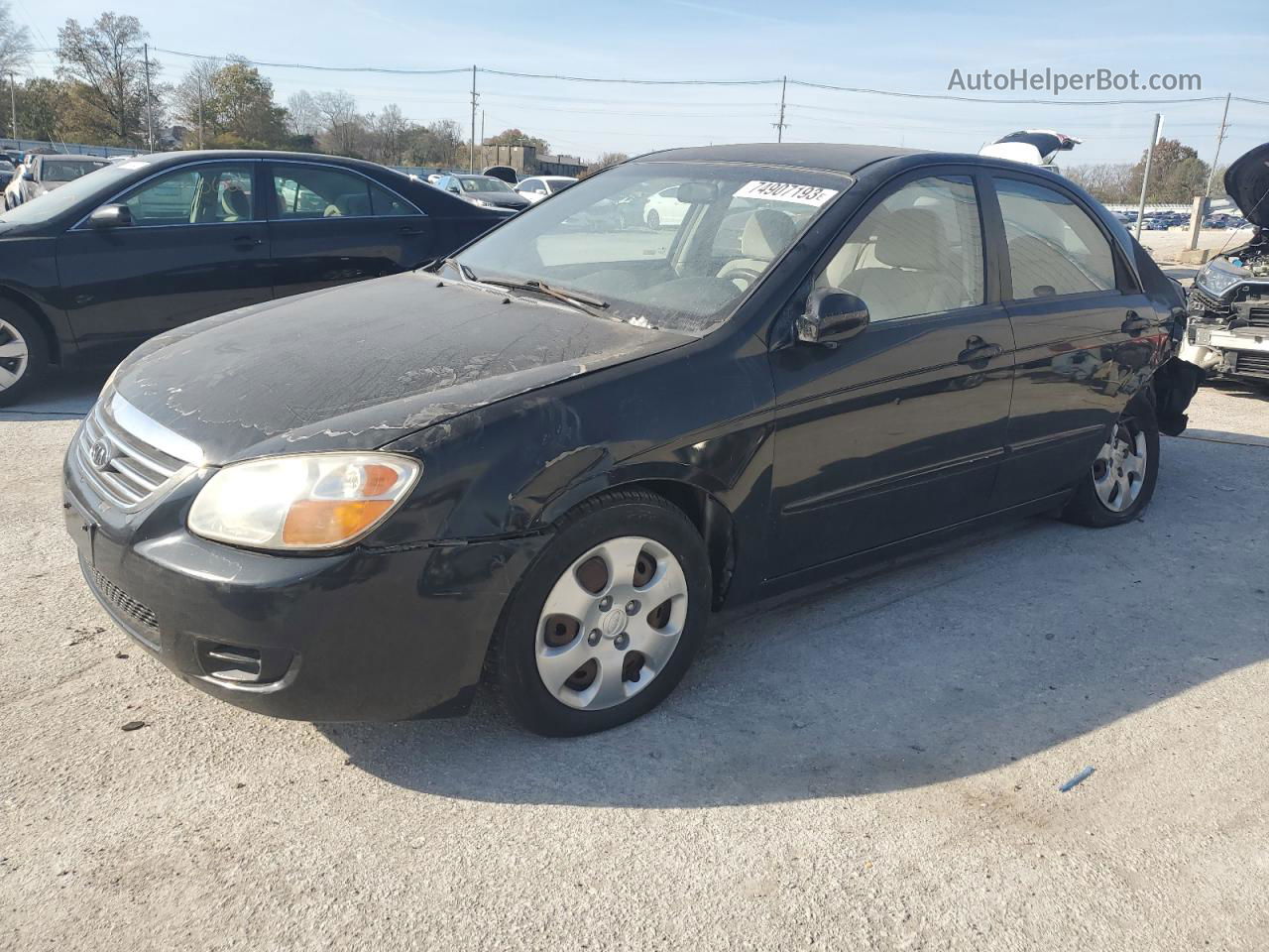 2007 Kia Spectra Ex Black vin: KNAFE121175453464