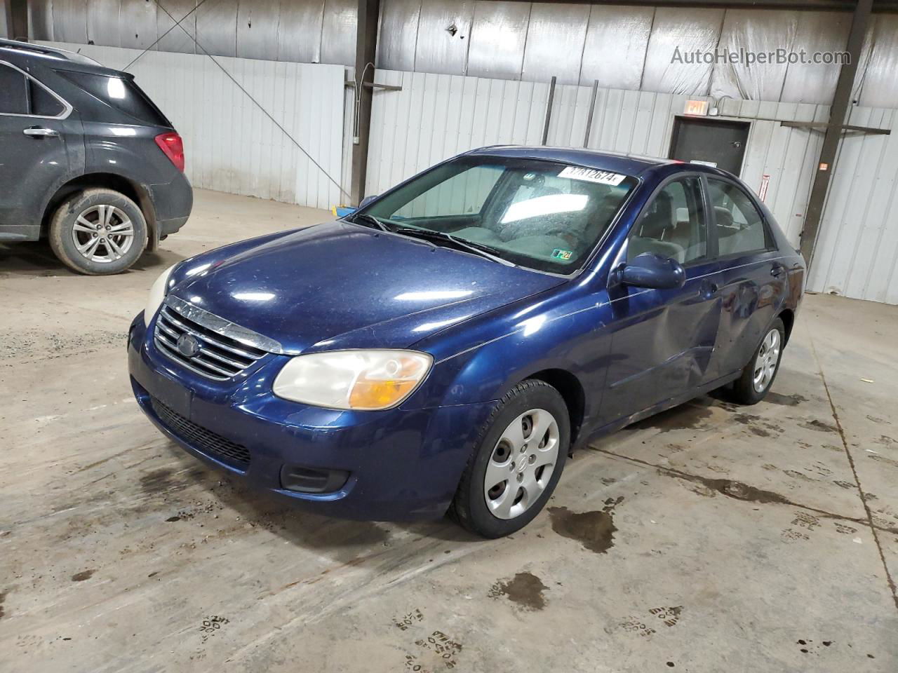 2007 Kia Spectra Ex Blue vin: KNAFE121175456980