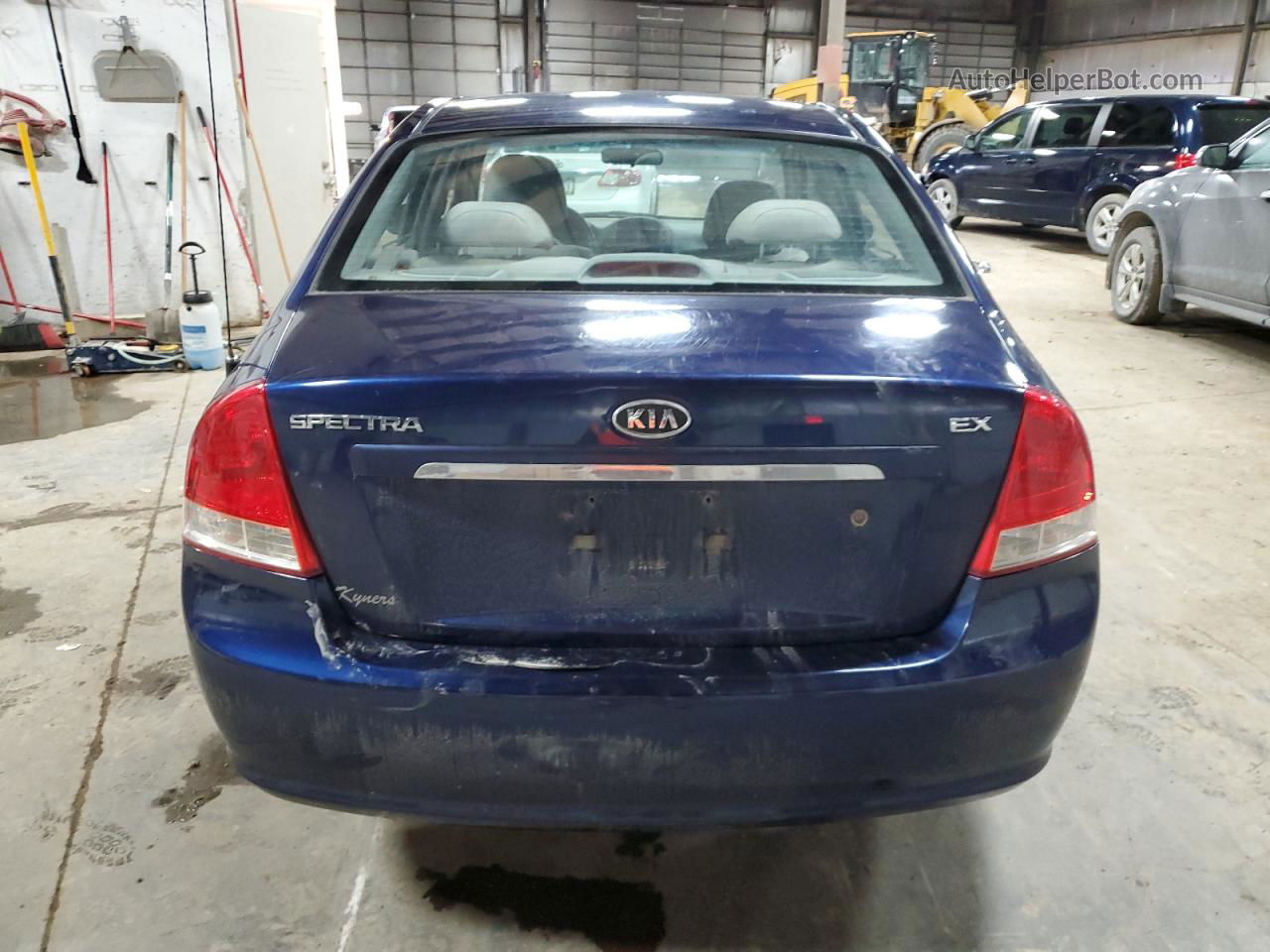 2007 Kia Spectra Ex Blue vin: KNAFE121175456980