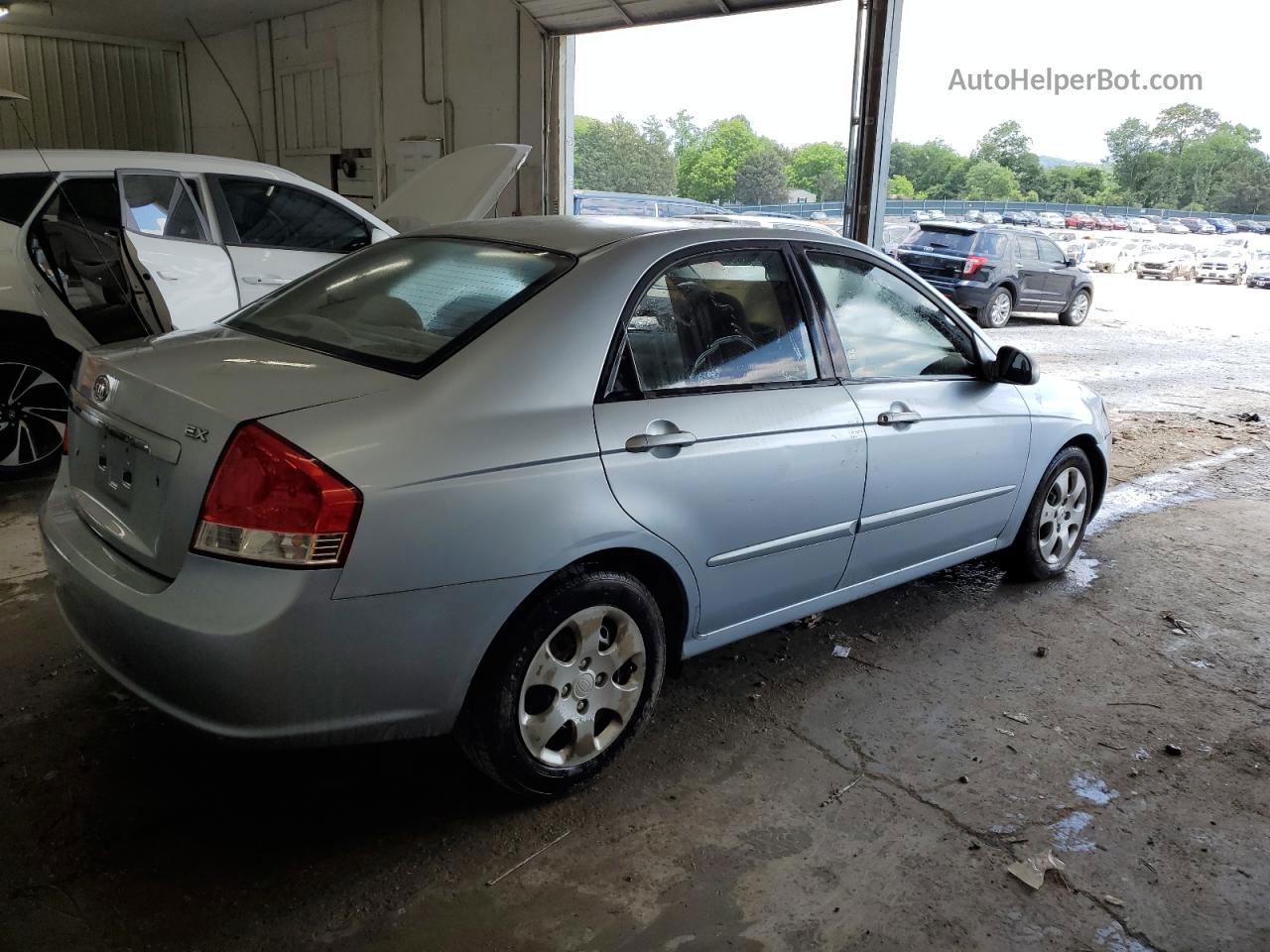 2007 Kia Spectra Ex Gray vin: KNAFE121175477540