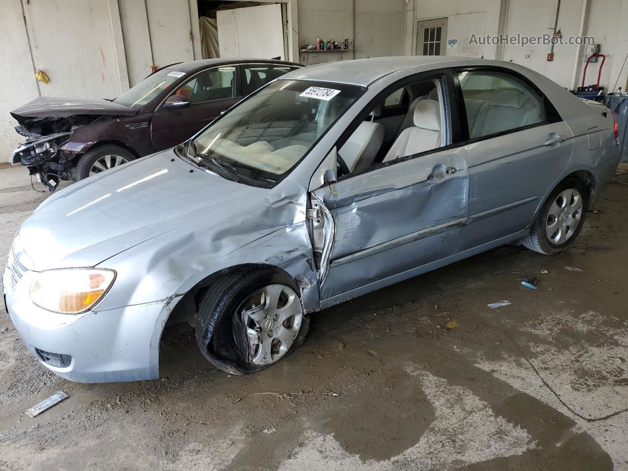 2007 Kia Spectra Ex Gray vin: KNAFE121175477540