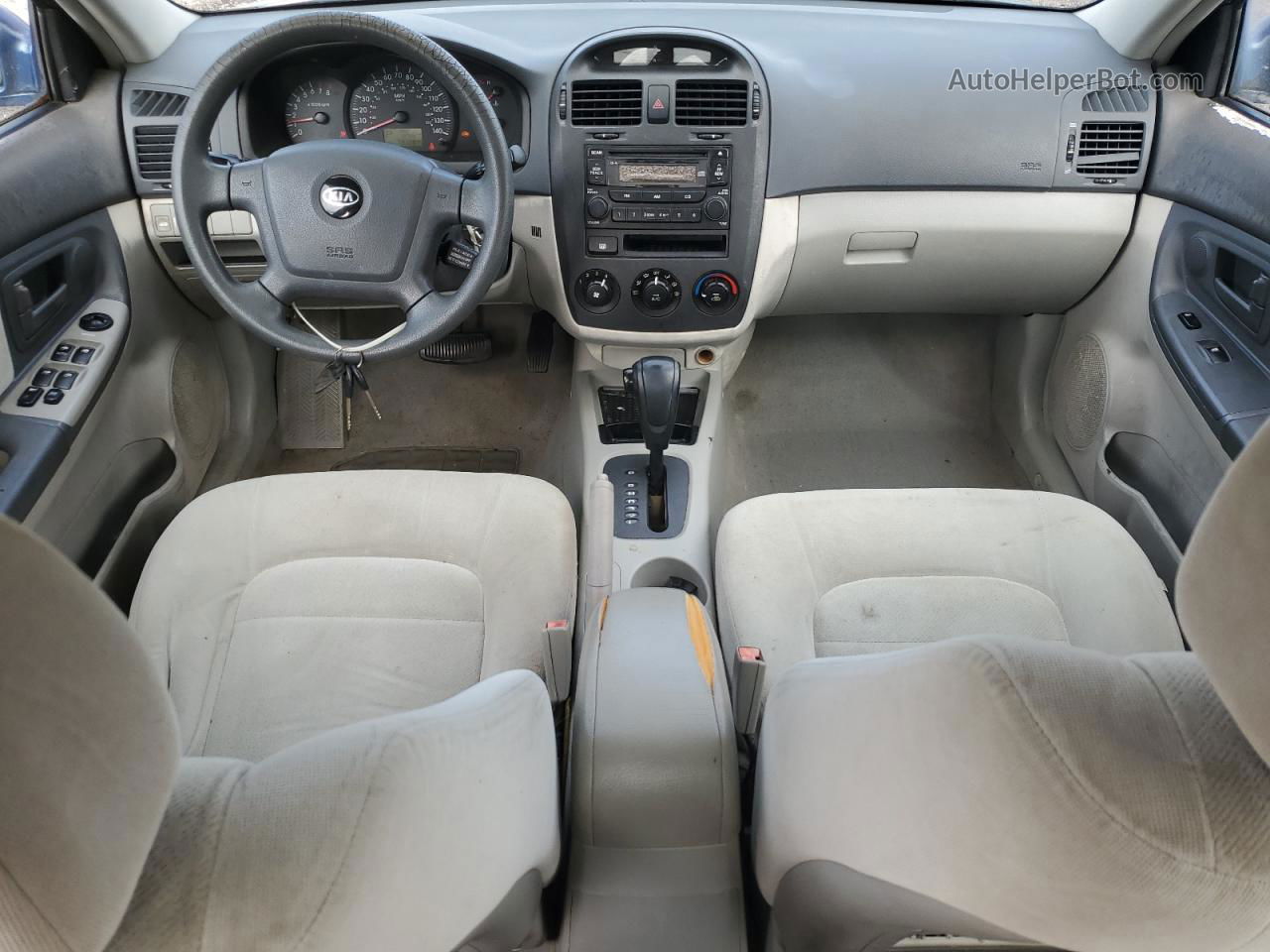 2005 Kia Spectra Lx Синий vin: KNAFE121255126276