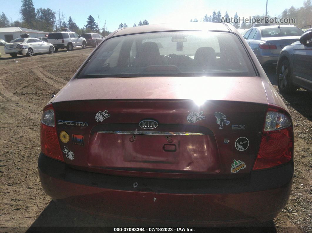 2005 Kia Spectra Ex Red vin: KNAFE121255170259