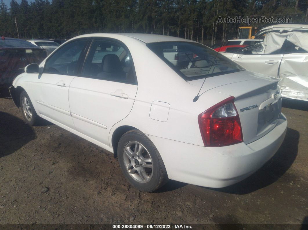 2005 Kia Spectra Lx/ex/sx White vin: KNAFE121255194500