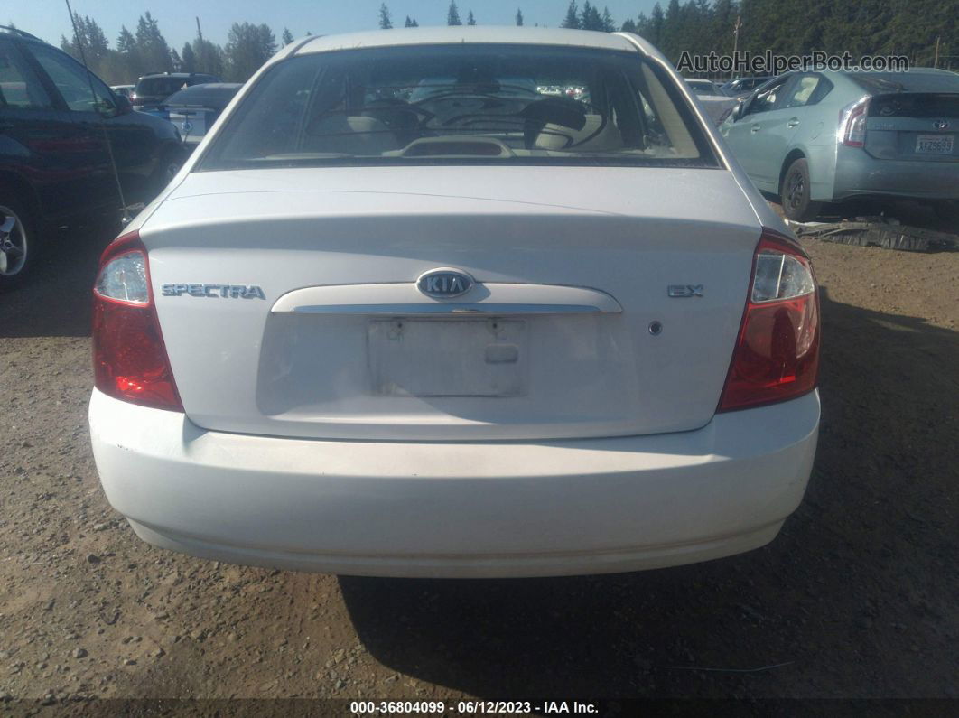 2005 Kia Spectra Lx/ex/sx White vin: KNAFE121255194500