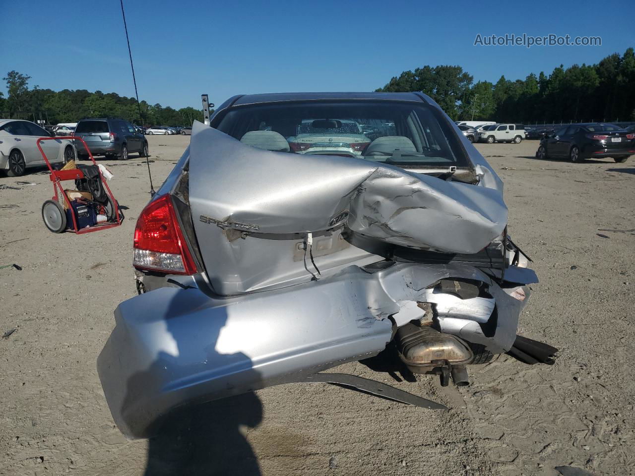 2007 Kia Spectra Ex Silver vin: KNAFE121275377768