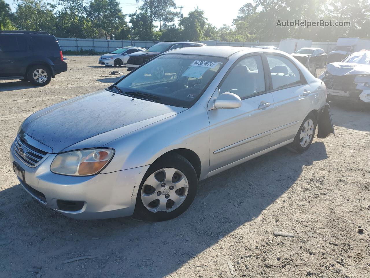 2007 Kia Spectra Ex Silver vin: KNAFE121275377768