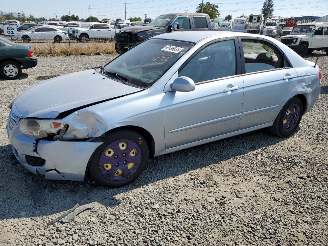 2007 Kia Spectra Ex Turquoise vin: KNAFE121275381965