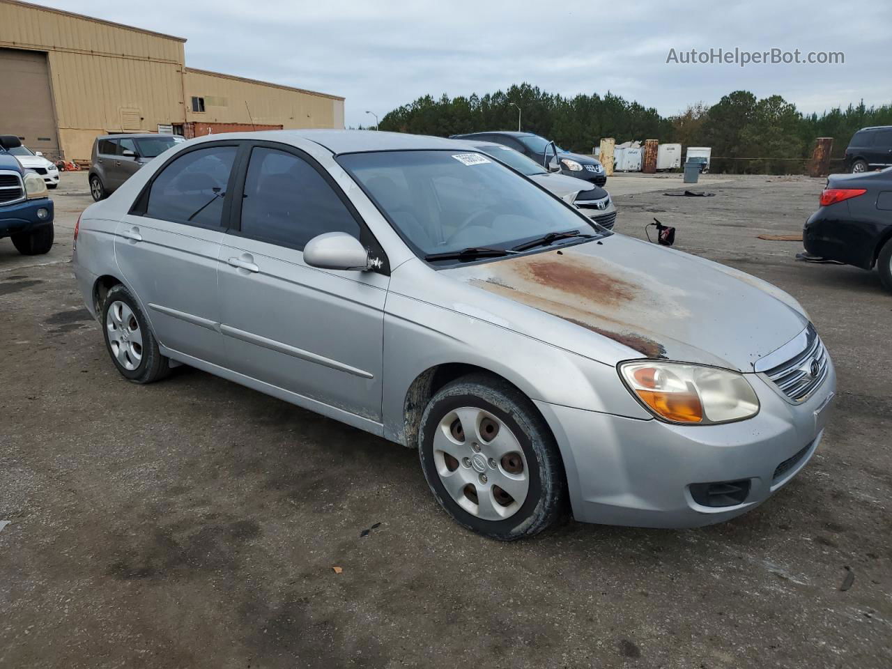 2007 Kia Spectra Ex Серебряный vin: KNAFE121275389550