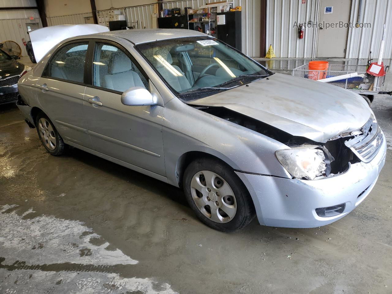 2007 Kia Spectra Ex Silver vin: KNAFE121275423891