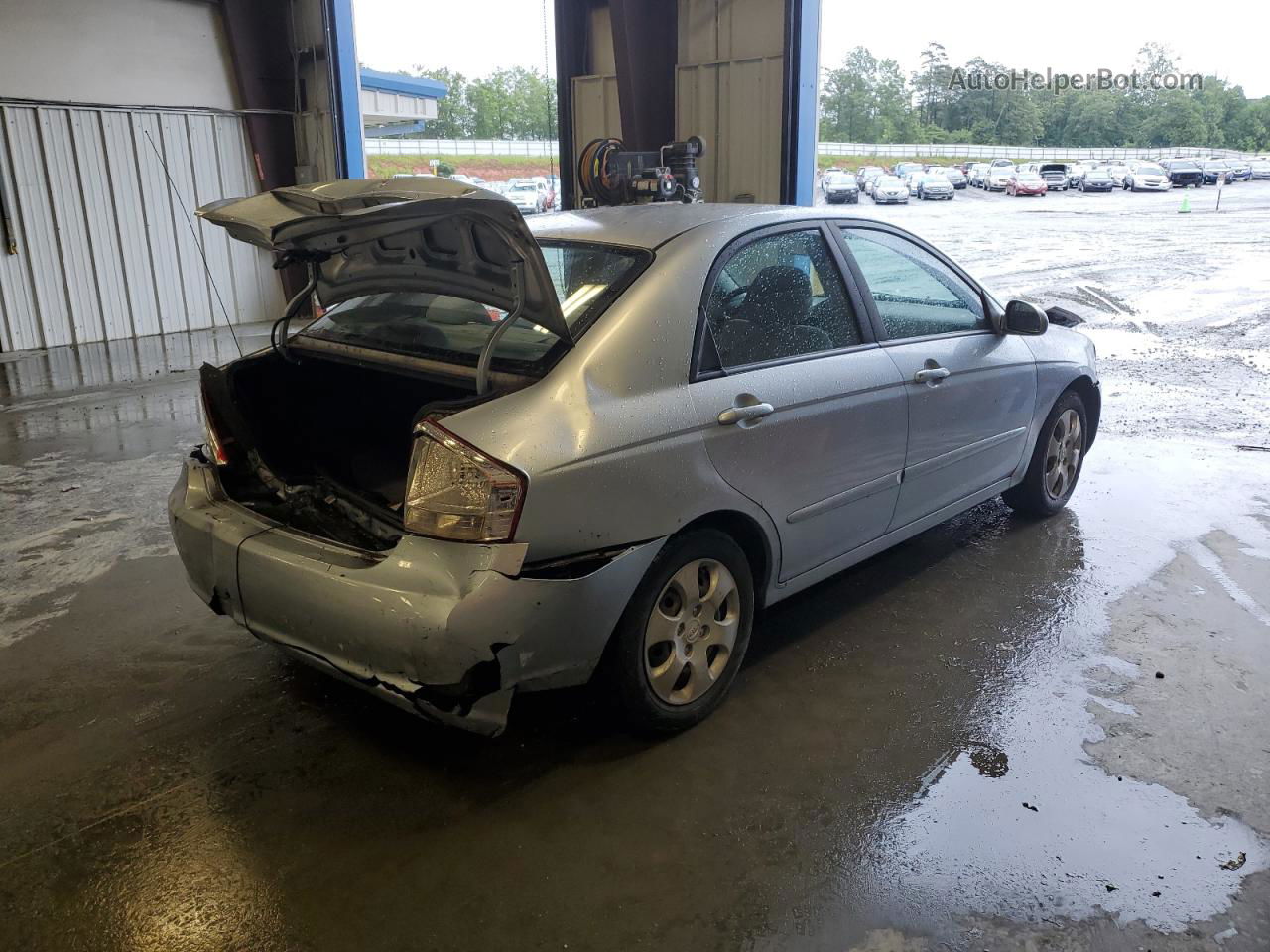 2007 Kia Spectra Ex Silver vin: KNAFE121275423891