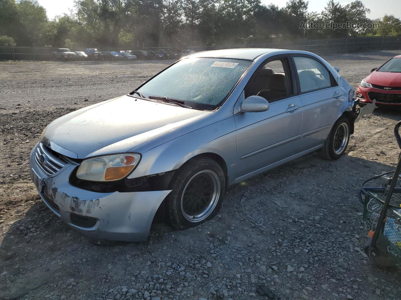 2007 Kia Spectra Ex Silver vin: KNAFE121275433644