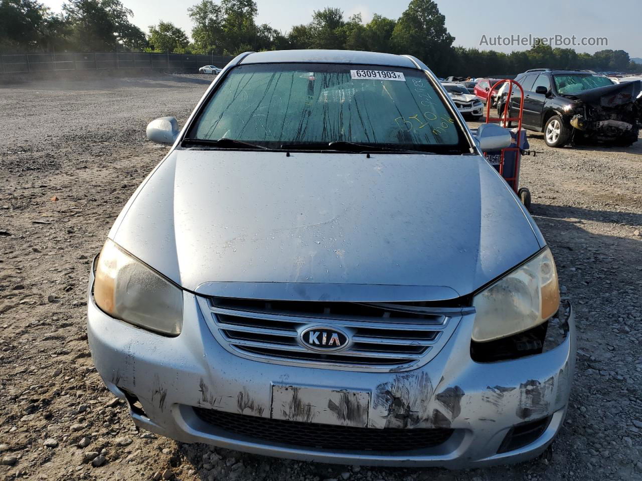 2007 Kia Spectra Ex Silver vin: KNAFE121275433644