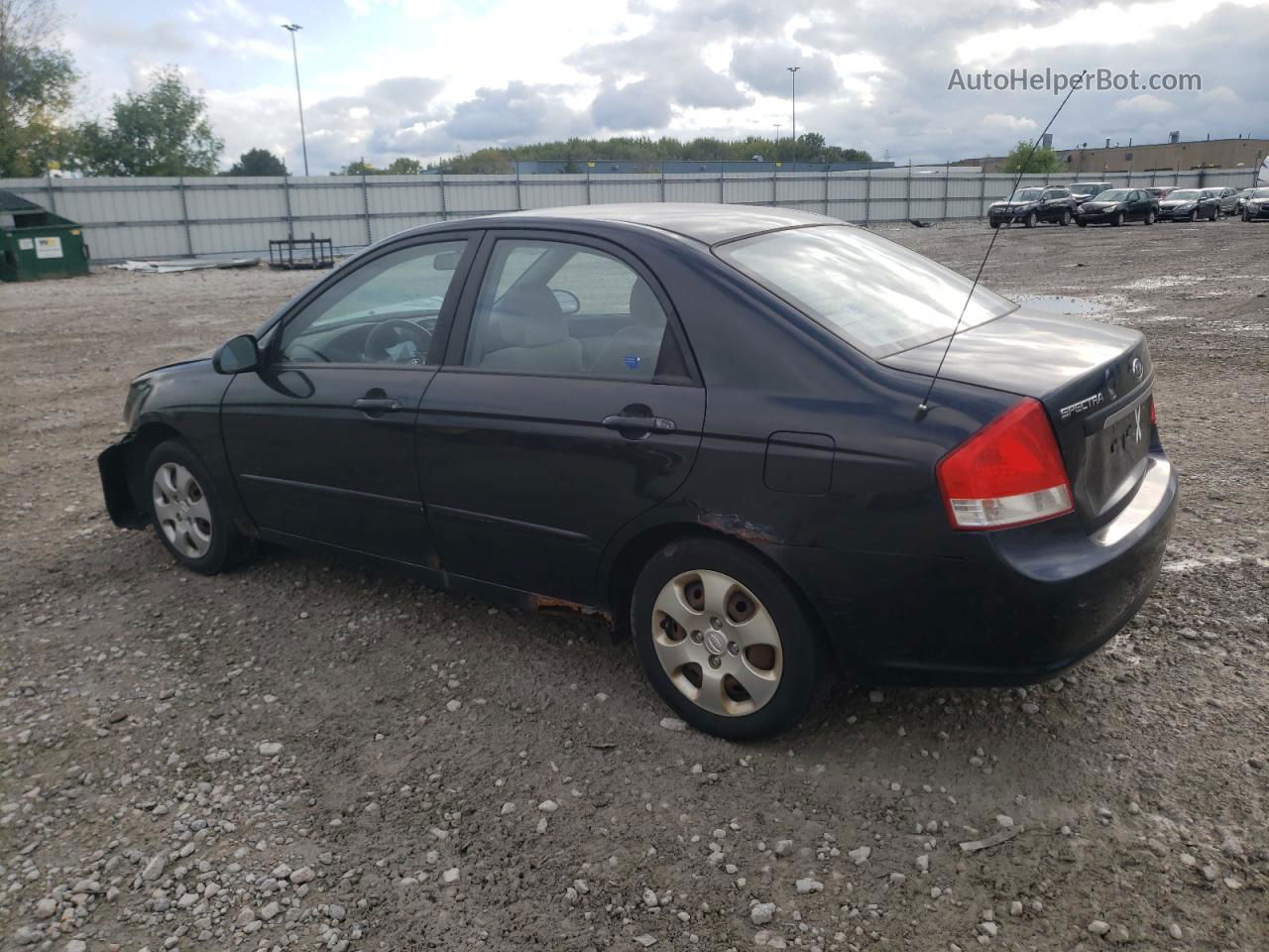 2007 Kia Spectra Ex Черный vin: KNAFE121275437113