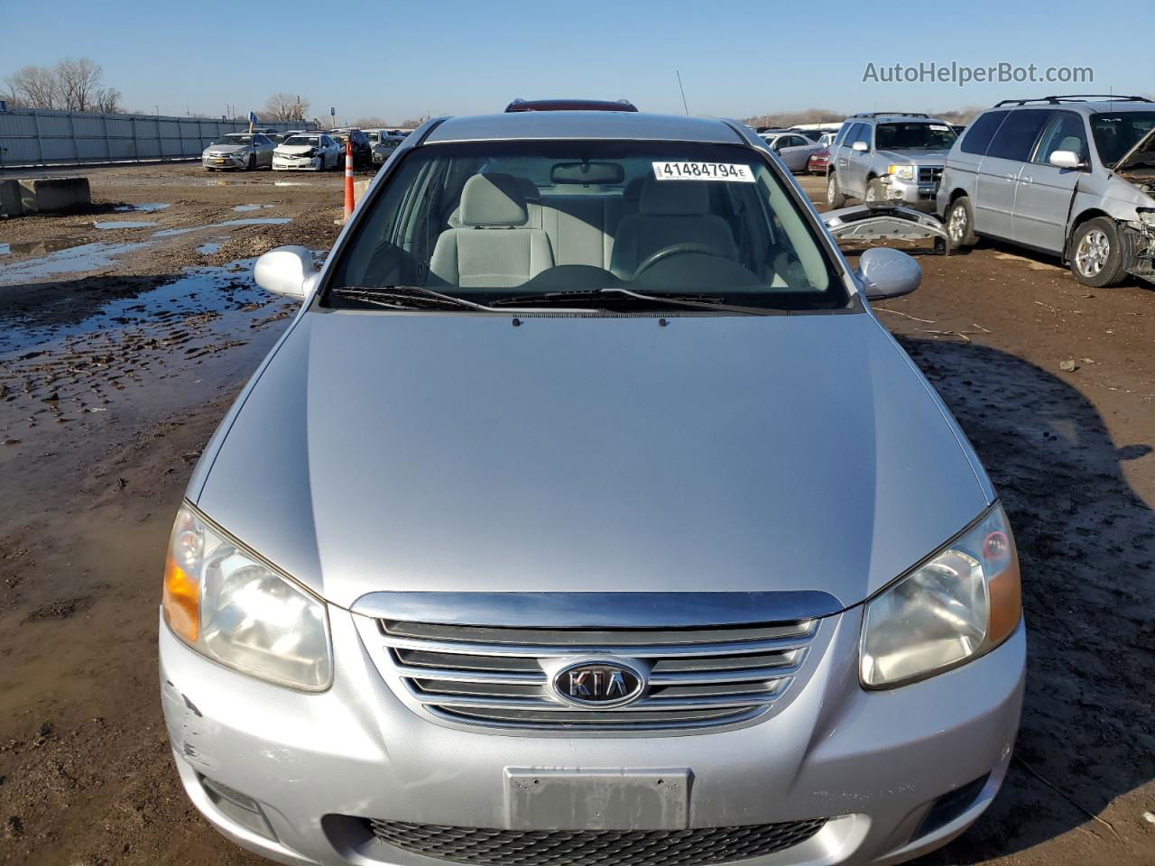 2007 Kia Spectra Ex Silver vin: KNAFE121275463078