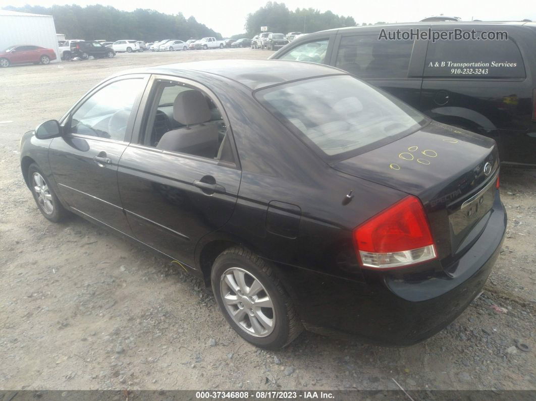 2007 Kia Spectra Ex Черный vin: KNAFE121275474680