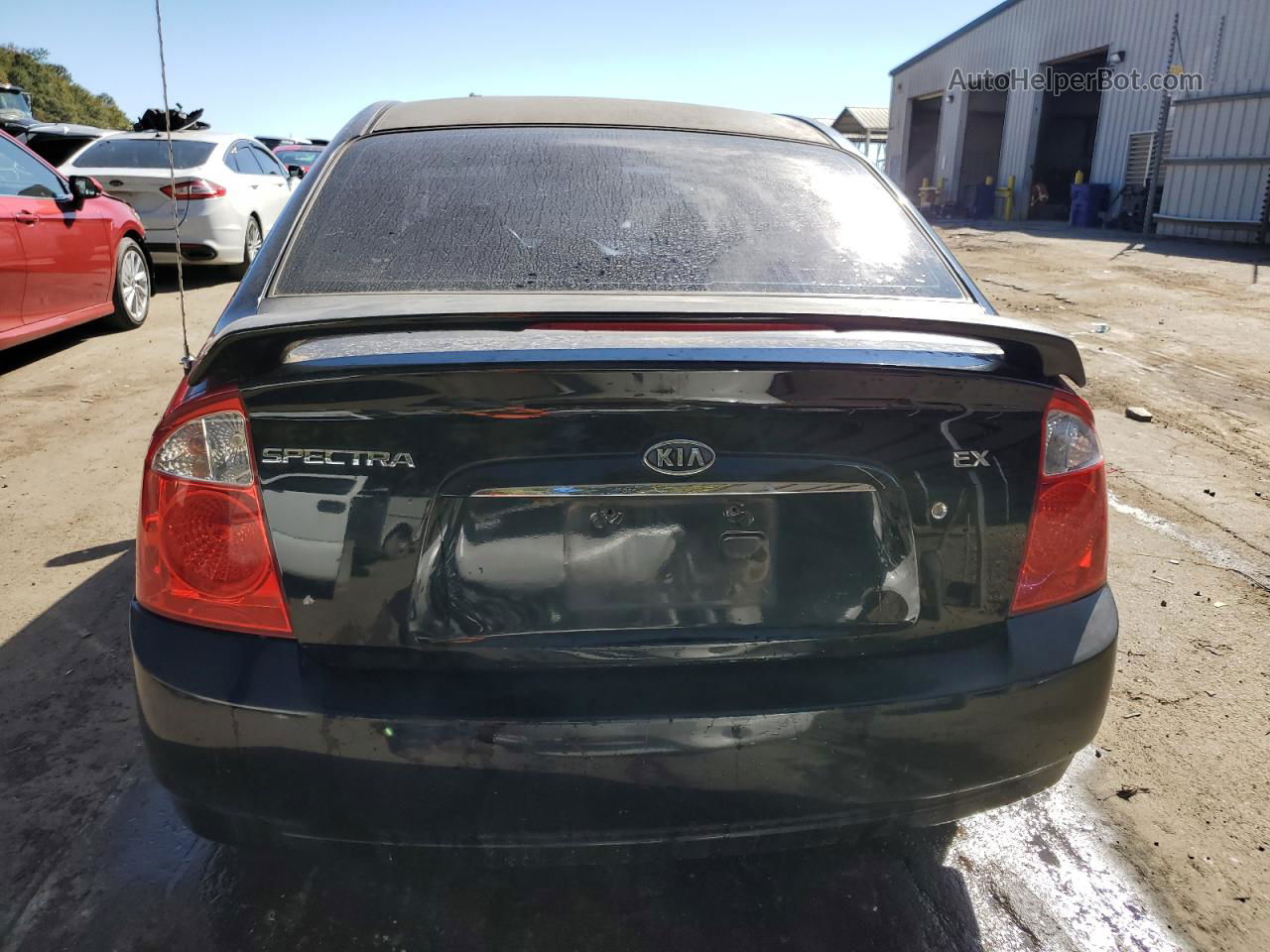 2005 Kia Spectra Lx Black vin: KNAFE121355159528