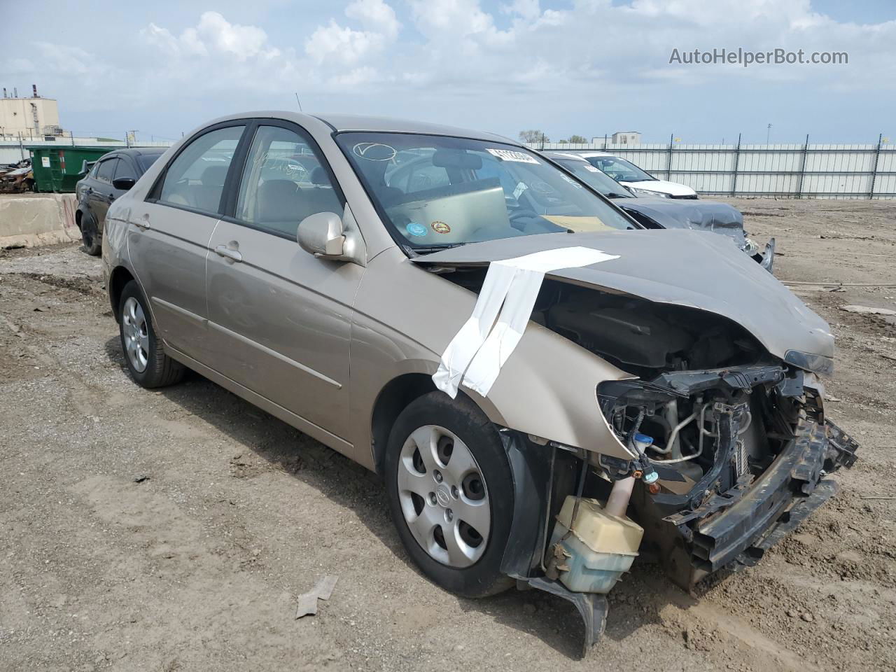 2006 Kia Spectra Lx Золотой vin: KNAFE121365348326