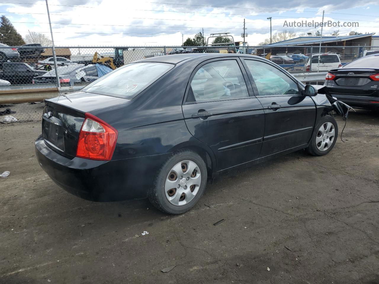 2006 Kia Spectra Lx Black vin: KNAFE121365368446