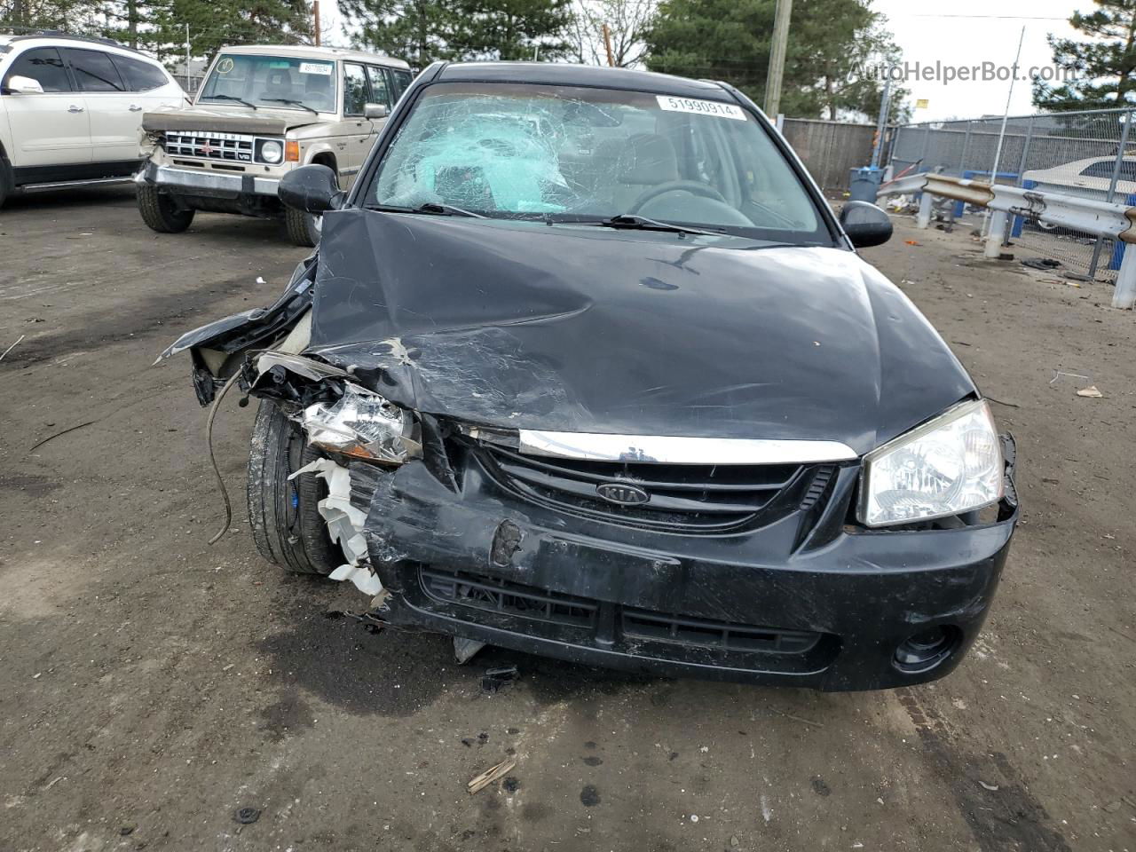 2006 Kia Spectra Lx Черный vin: KNAFE121365368446