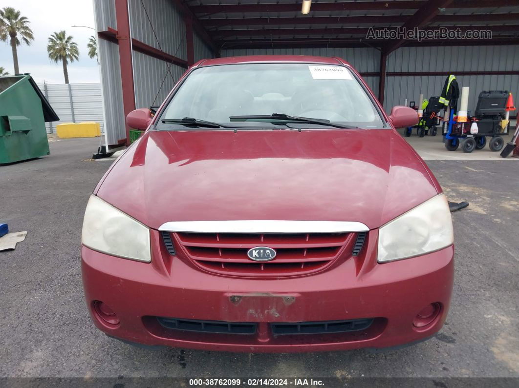 2006 Kia Spectra Ex/lx/sx Red vin: KNAFE121365369063