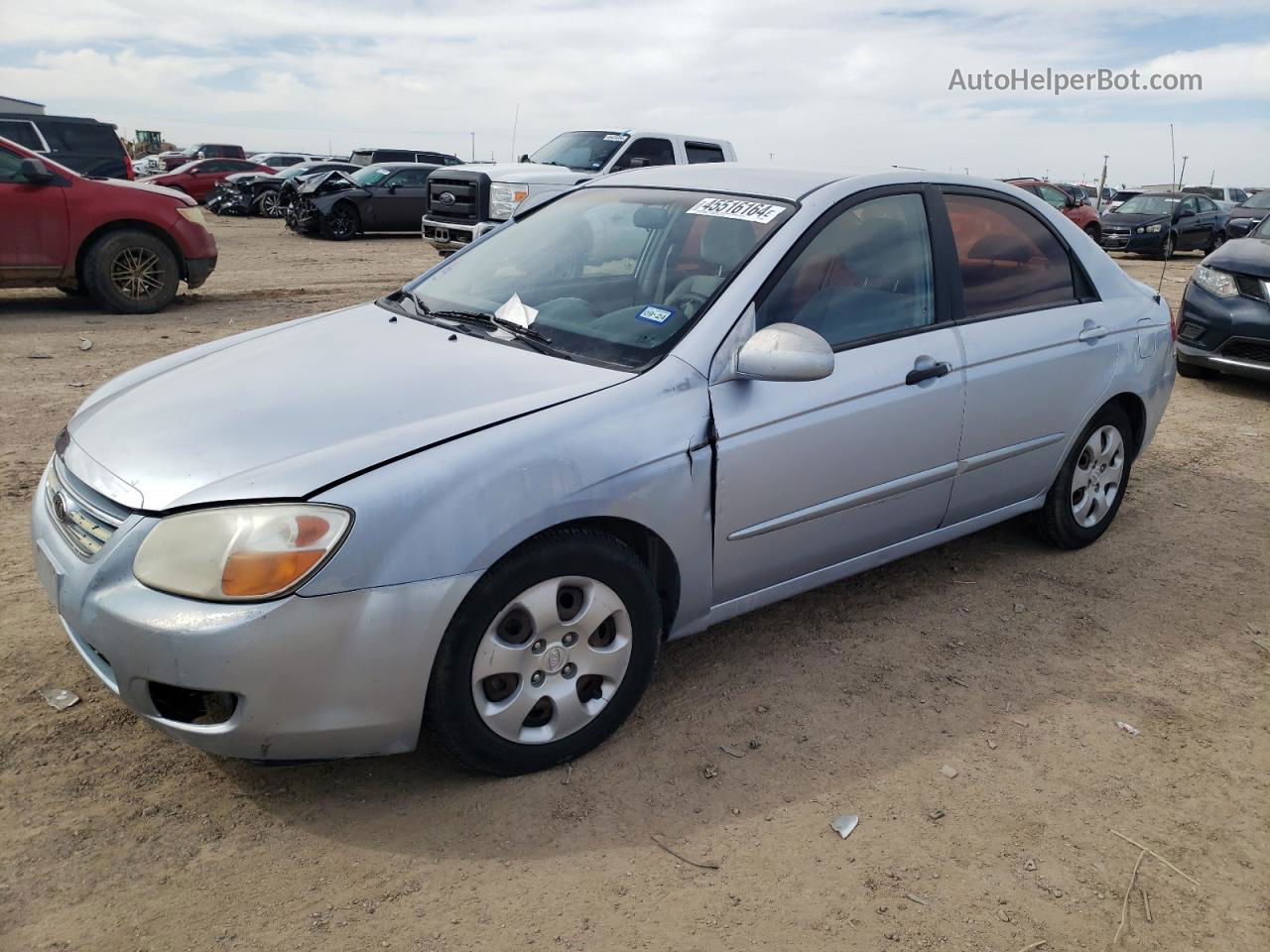 2007 Kia Spectra Ex Серебряный vin: KNAFE121375429909