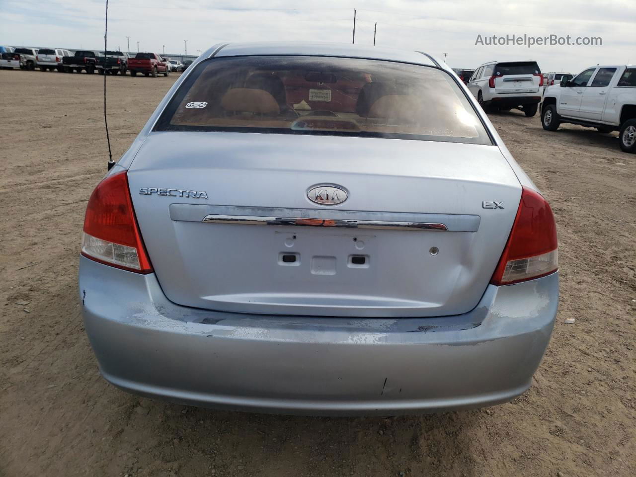 2007 Kia Spectra Ex Silver vin: KNAFE121375429909