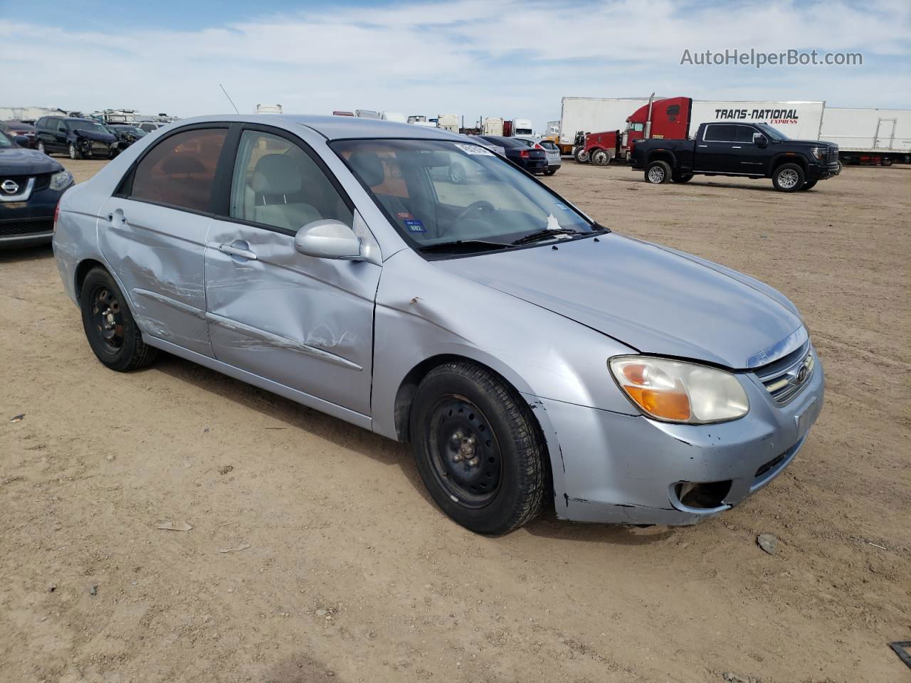 2007 Kia Spectra Ex Silver vin: KNAFE121375429909