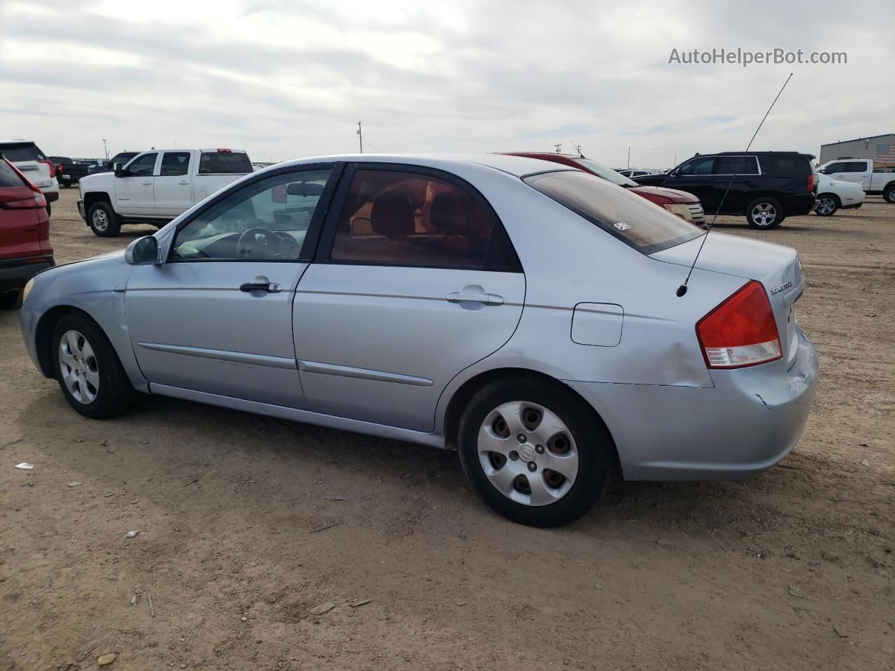 2007 Kia Spectra Ex Silver vin: KNAFE121375429909