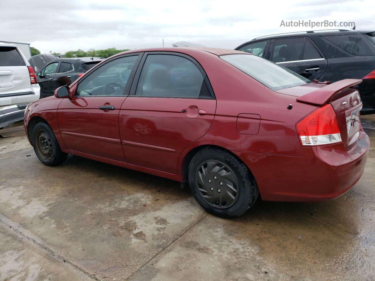 2007 Kia Spectra Ex Темно-бордовый vin: KNAFE121375447195