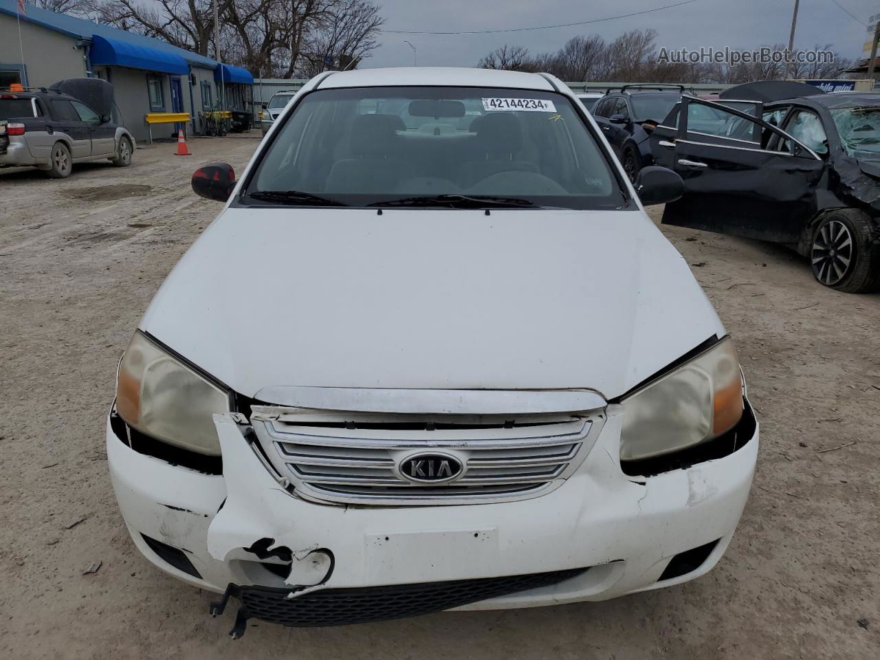 2007 Kia Spectra Ex White vin: KNAFE121375462683