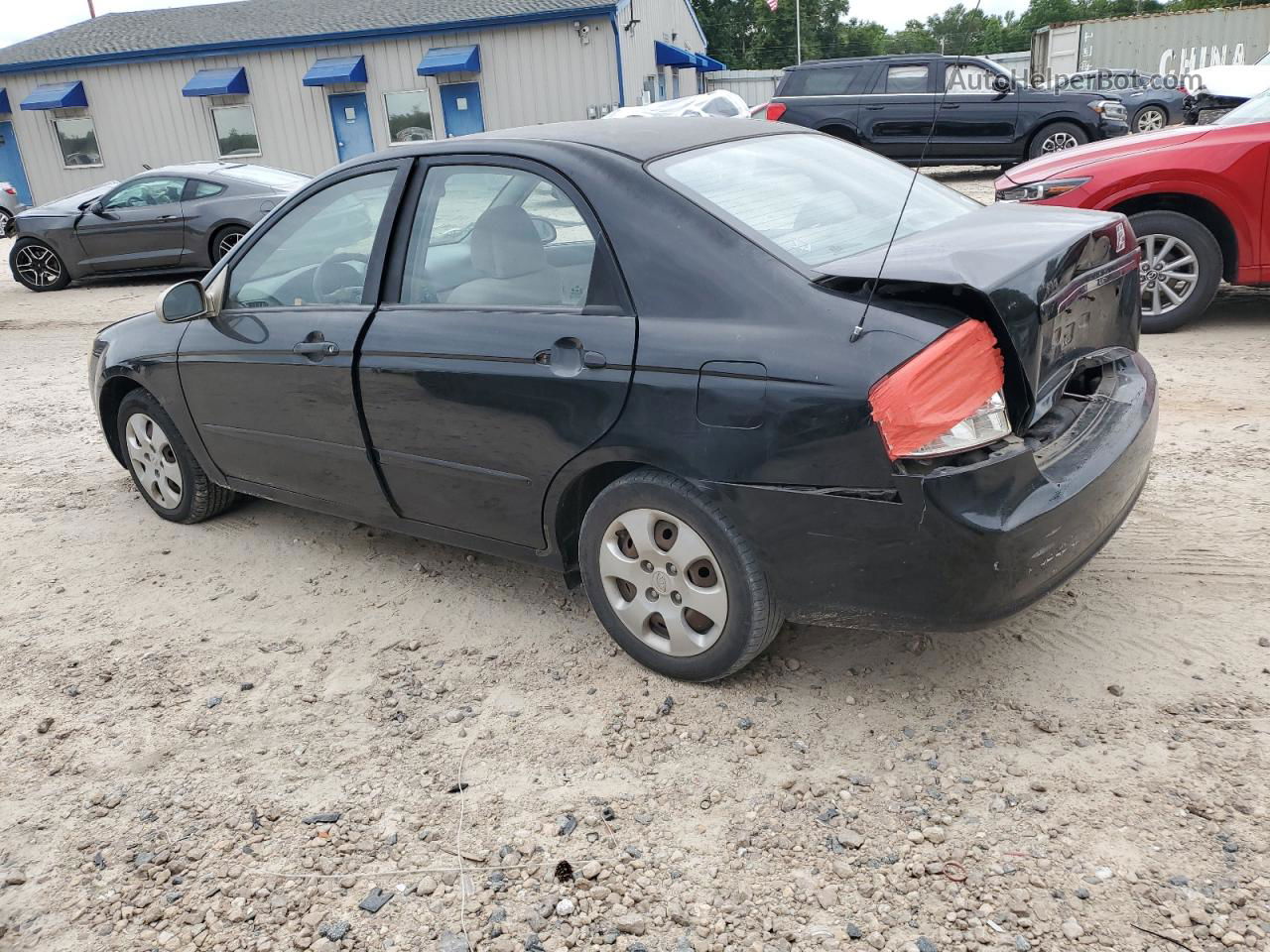 2007 Kia Spectra Ex Черный vin: KNAFE121375472856