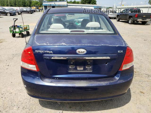 2007 Kia Spectra Ex Синий vin: KNAFE121375480830