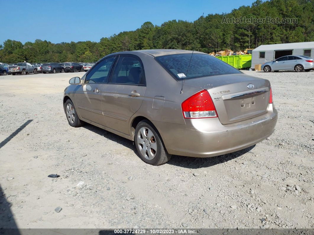 2007 Kia Spectra Ex Золотой vin: KNAFE121375484988