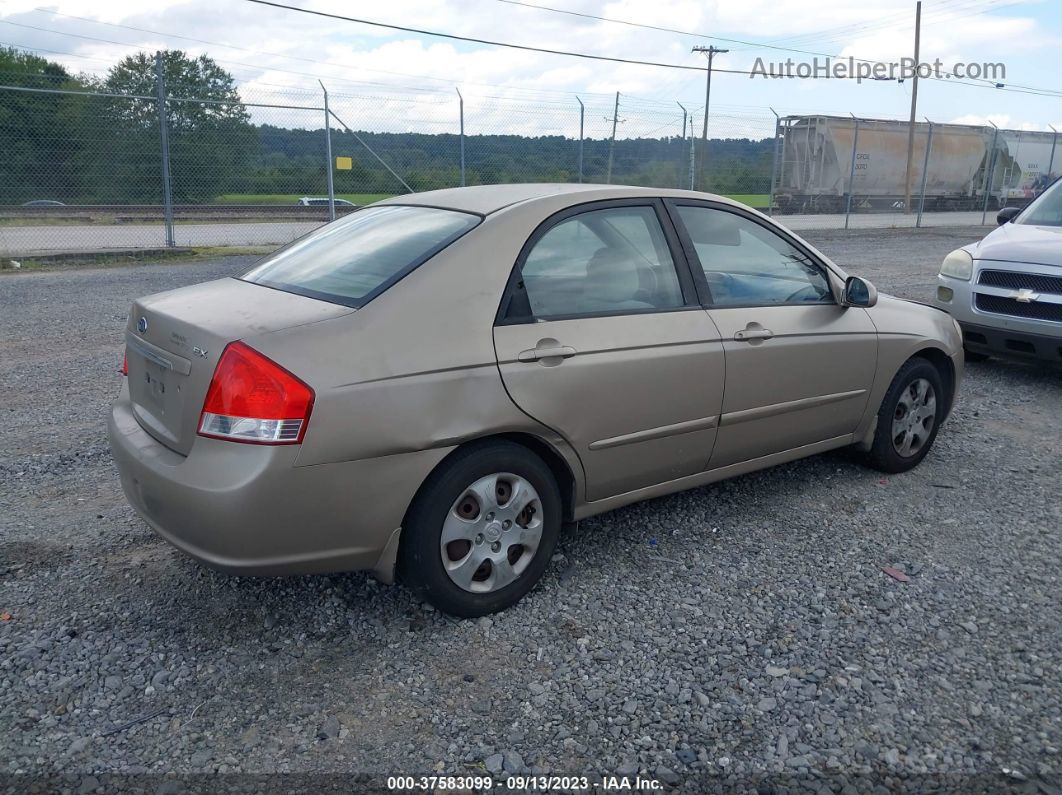 2007 Kia Spectra Ex Золотой vin: KNAFE121375486403