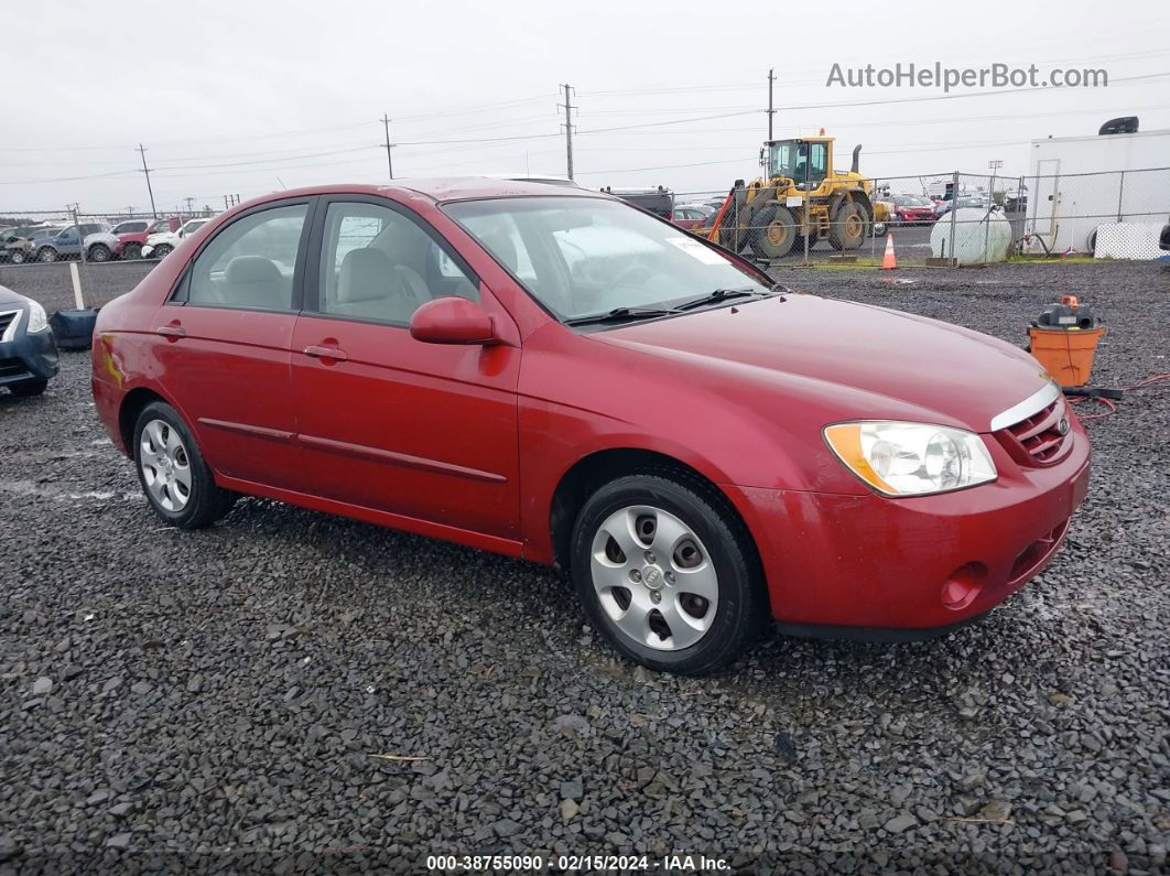 2006 Kia Spectra Ex/lx/sx Red vin: KNAFE121465360629