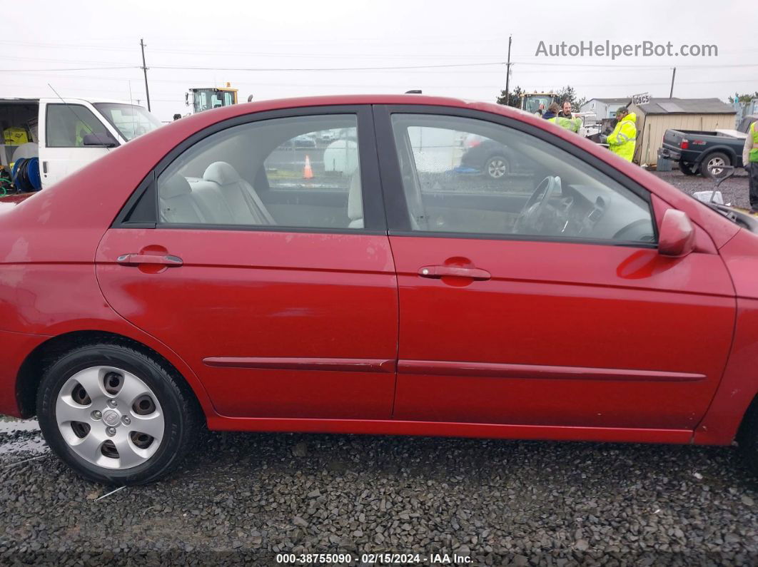 2006 Kia Spectra Ex/lx/sx Red vin: KNAFE121465360629