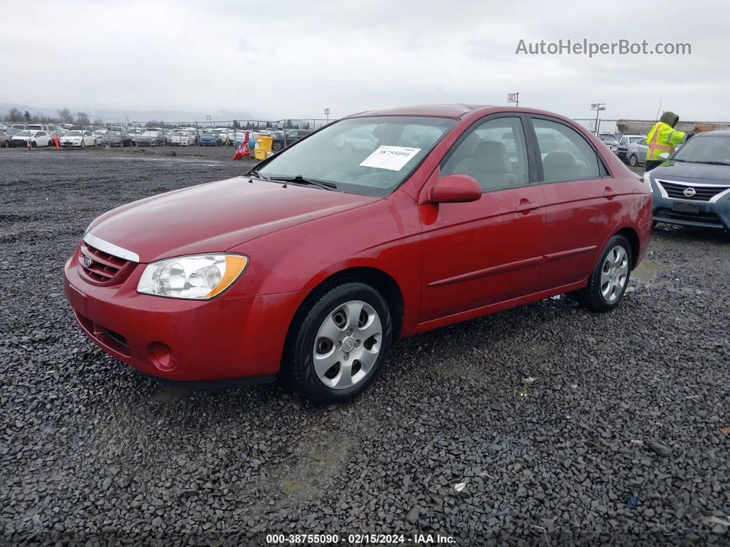 2006 Kia Spectra Ex/lx/sx Red vin: KNAFE121465360629