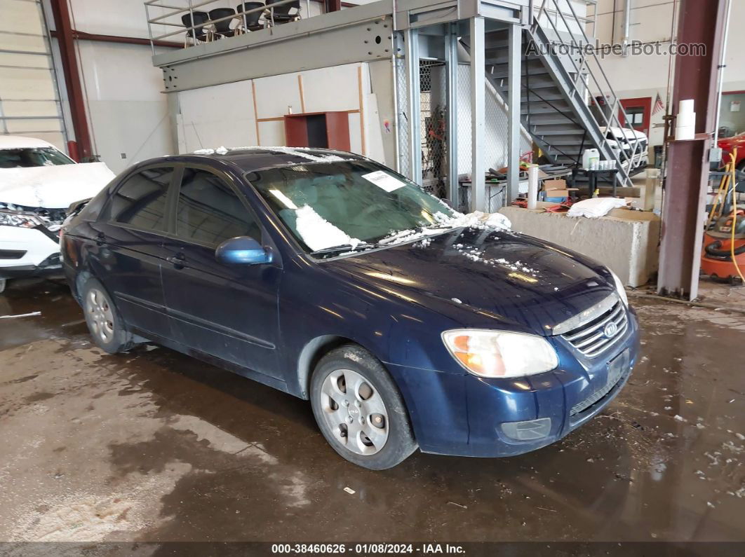 2007 Kia Spectra Ex Blue vin: KNAFE121475436495