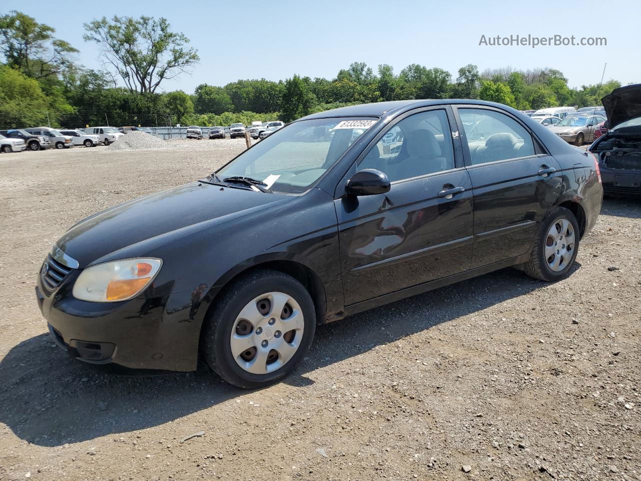 2007 Kia Spectra Ex Black vin: KNAFE121475446671