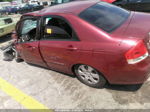 2007 Kia Spectra Ex Бордовый vin: KNAFE121475454589