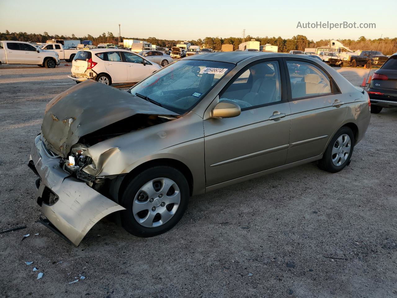 2007 Kia Spectra Ex Gold vin: KNAFE121475462059